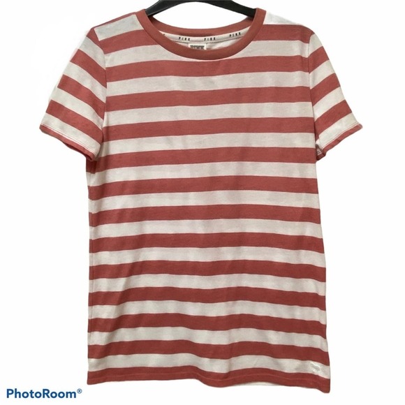 Victoria Secret PINK Striped Sleepwear T-Shirt S - Picture 1 of 5